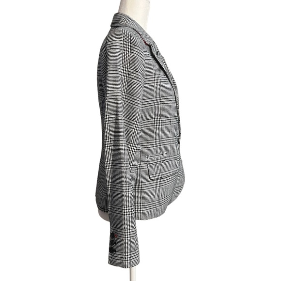Merona Black and White Blazer Lined- Padded Shoulders Size 6 - Picture 5 of 7